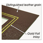 8.5' X 11' Leather Grain Certificate Frame Two Pack, Burgundy