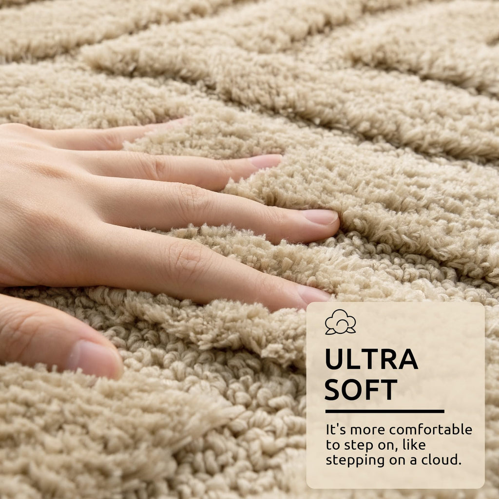 Dexde Bathroom Rugs Runner 24X47 Long Bathroom Rug Non Slip Soft Washable Large Bath Mats For Bathroom Bedroom Hallway Kitchen F