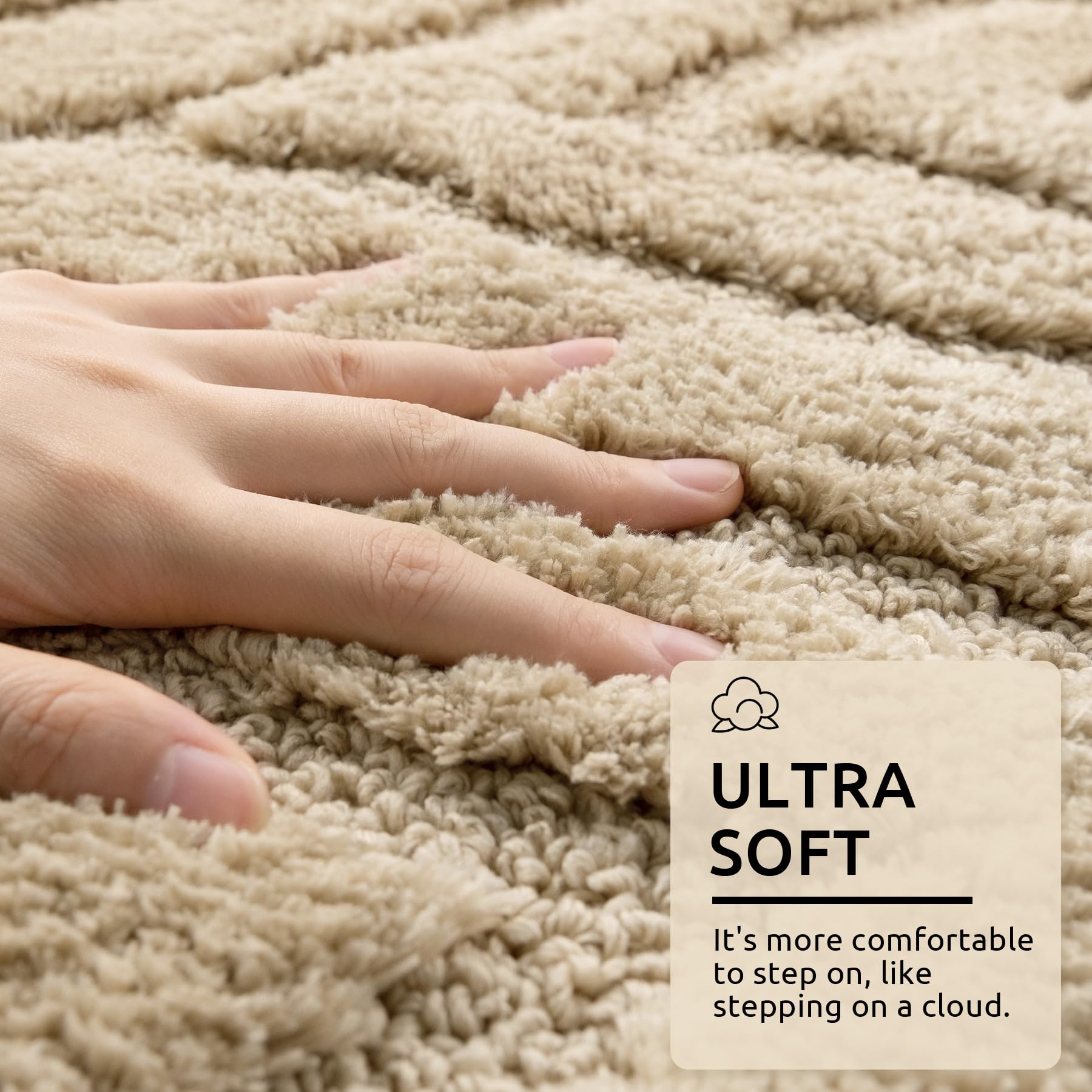 Dexde Bathroom Rugs Runner 24X47 Long Bathroom Rug Non Slip Soft Washable Large Bath Mats For Bathroom Bedroom Hallway Kitchen F