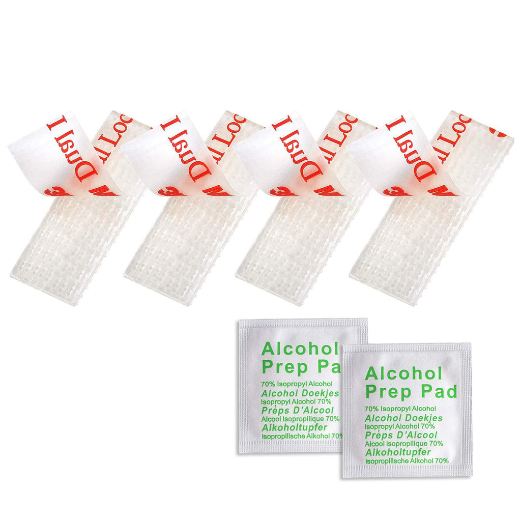 Yiephiot Ez Pass/Ipass/Izoom/Sunpass Mounting Strips 4 Pcs (2 Sets), Peel And Stick Adhesive Strips Dual Lock Tape (4)
