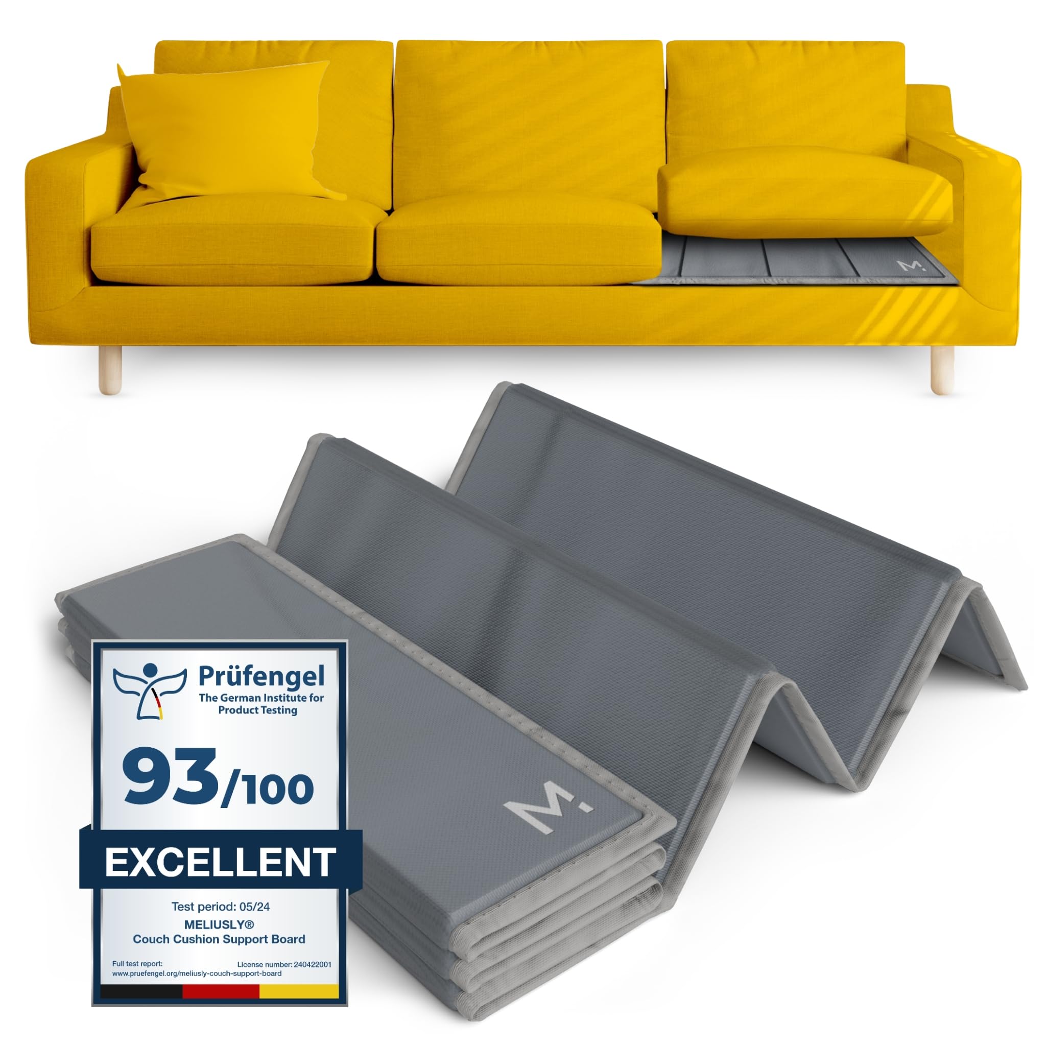 Meliusly Heavy Duty Couch Cushion Support For Sagging Cushions (21X72) Reinforced Wood Sofa Cushion Support Board For Sagging Seat, Deep Couch Supporter For Under The Cushions, Loveseat Saver