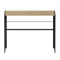Furinno Riau No Tool/No Assembly/Folding Metal Frame Computer Desk, Sonoma Oak/Black, 39 Inch
