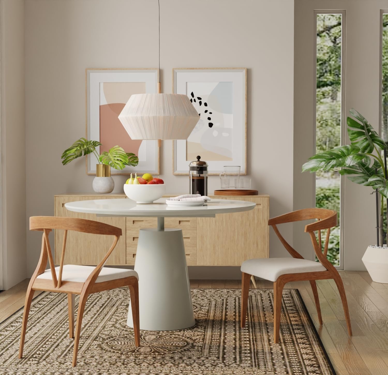 Neos Modern Furniture T335WH-42 Dining Table