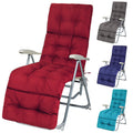 Chaise Lounge Cushions Outdoor, Waterproof And Fade-Resistant Lounge Chair Cushion With Straps,Wine Red,71X20Inches,4' Thick,Po