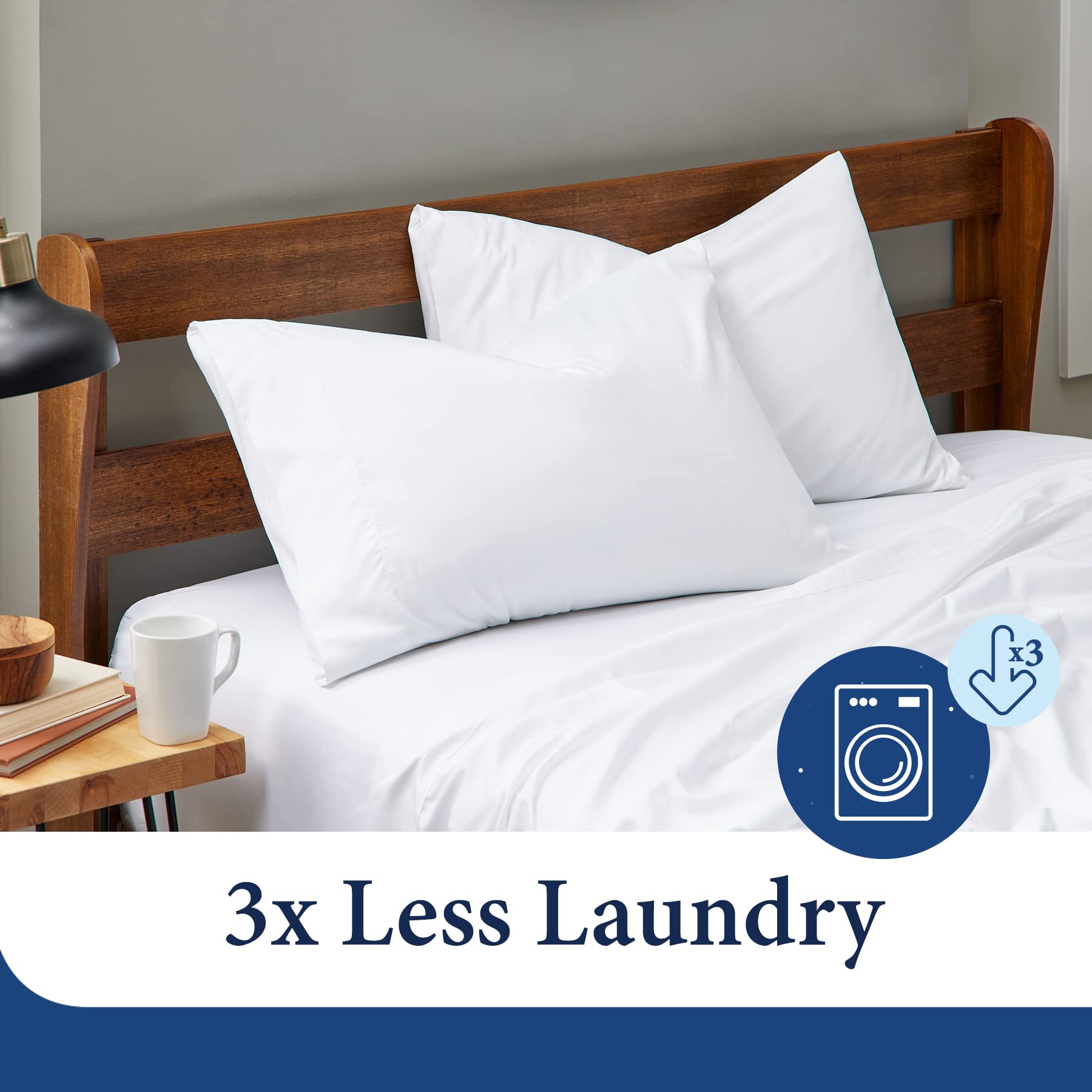 Cosy House Collection Luxury Cooling Rayon Derived From Bamboo Blend Ultra Soft Pillow Cases - Cooling & Breathable - Set Of 2 P
