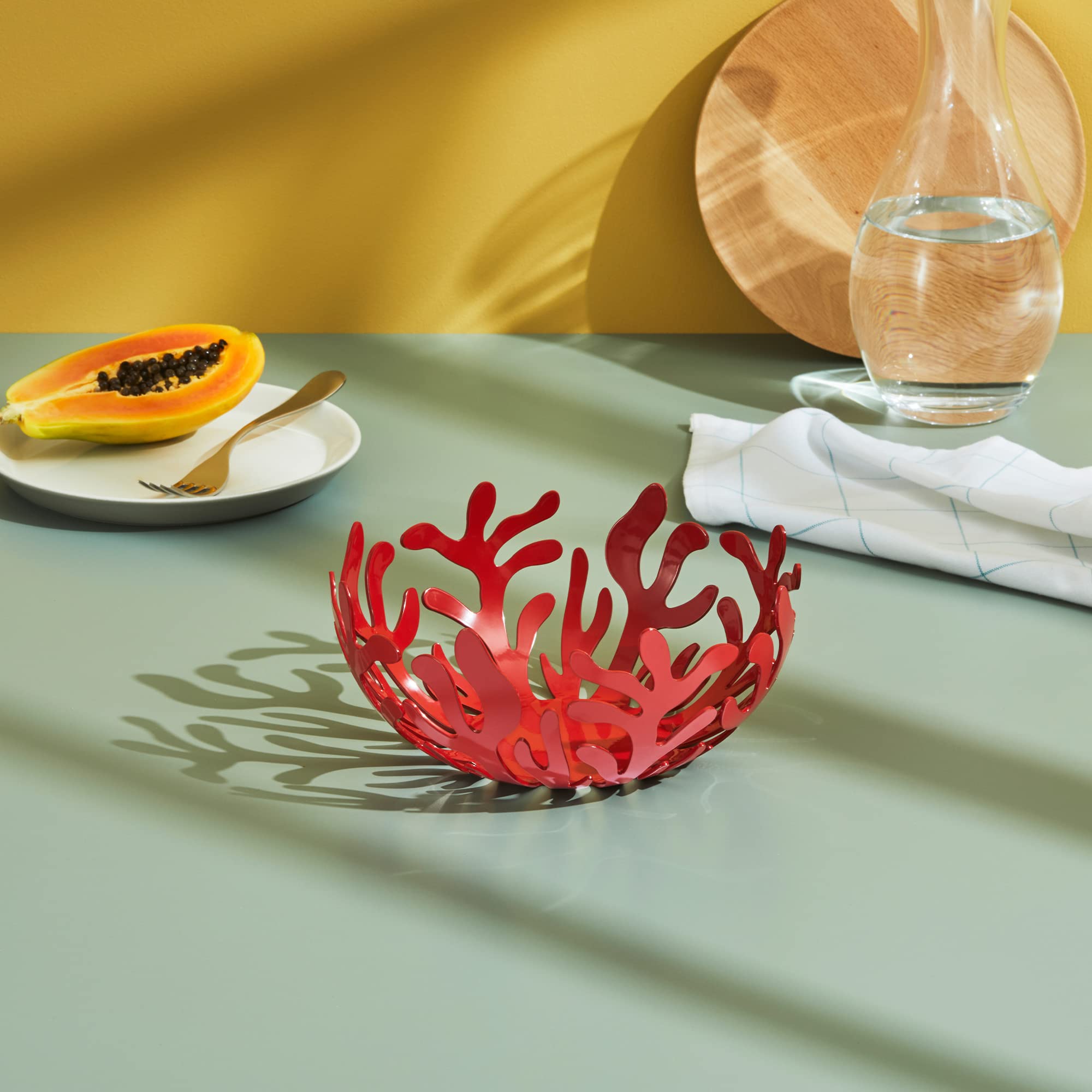 Alessi Mediterraneo 8-1/4-Inch Fruit Holder, Red