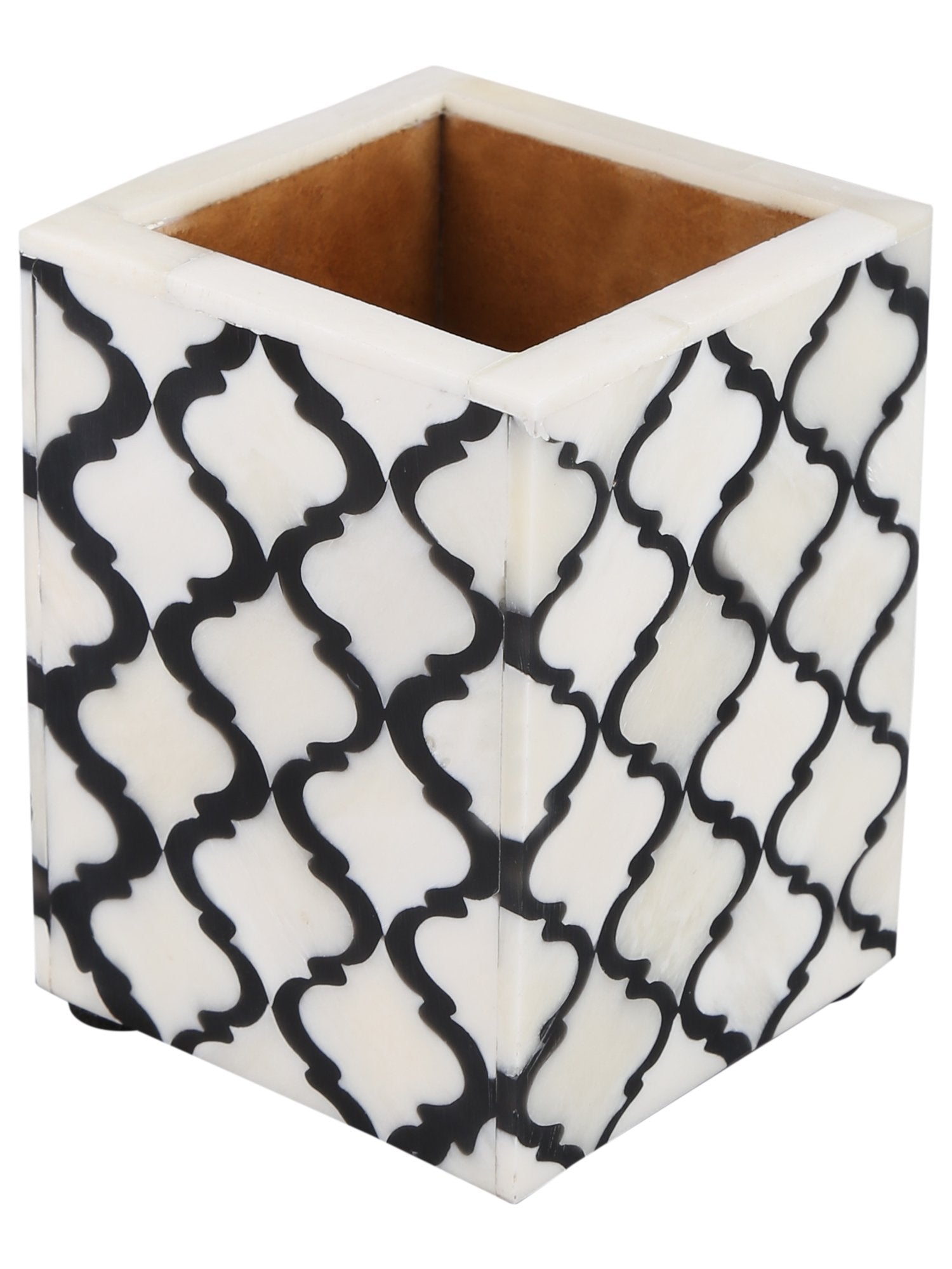 Handicrafts Home Pen Holders Organizers - Pencil Holders And Organizers For Desk - Moroccan B&W