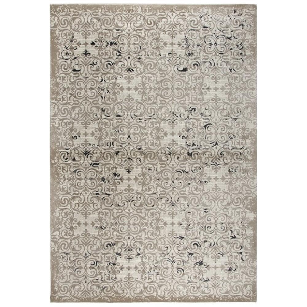 Rizzy Home Alora Decor Swagger 6'7&quot; X 9'6&quot; Beige/Taupe/Gray/Black Power-Loomed Area Rug