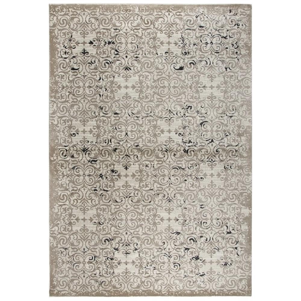 Rizzy Home Alora Decor Swagger 5'3"X7'6" Beige/Taupe/Gray/Black Power-Loomed Area Rug