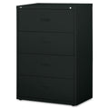 Lorell 4Drawer Lateral File, 30 by 185/8 by 521/2Inch, Black