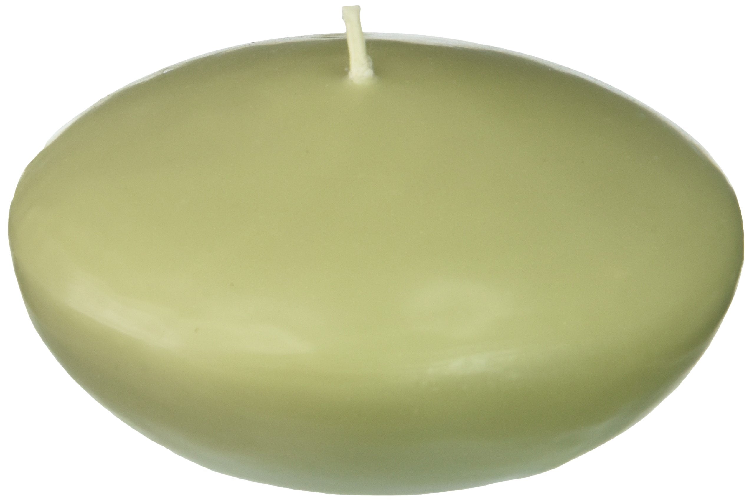 Zest Candle 3-Piece Folding Candles, 4-Inch, Sage Green