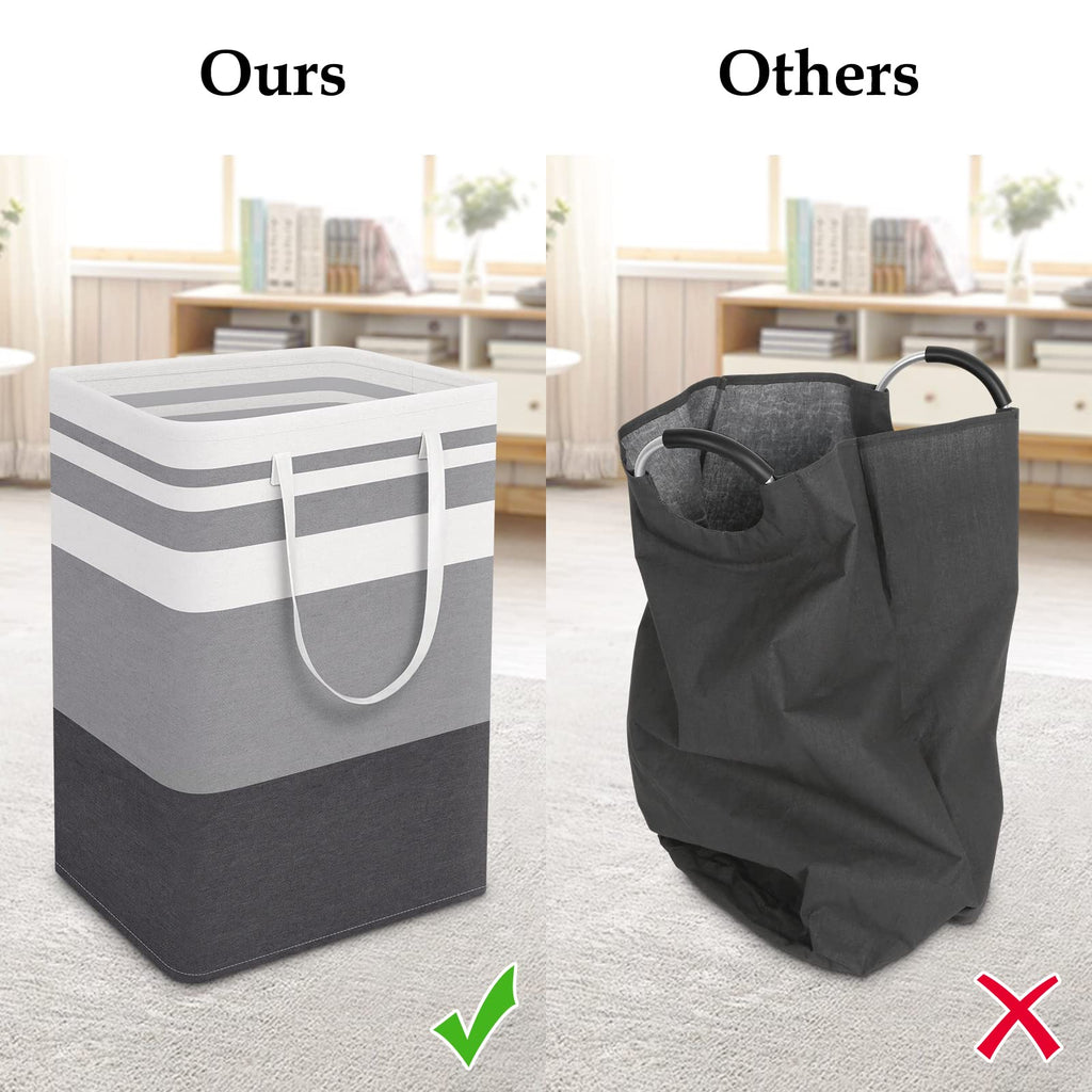 Storageright Large Collapsible Laundry Basket Hamper With Easy Carry Handles,Freestanding Clothes Hampers For Laundry, Bedroom,