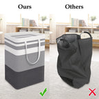 Storageright Large Collapsible Laundry Basket Hamper With Easy Carry Handles,Freestanding Clothes Hampers For Laundry, Bedroom,