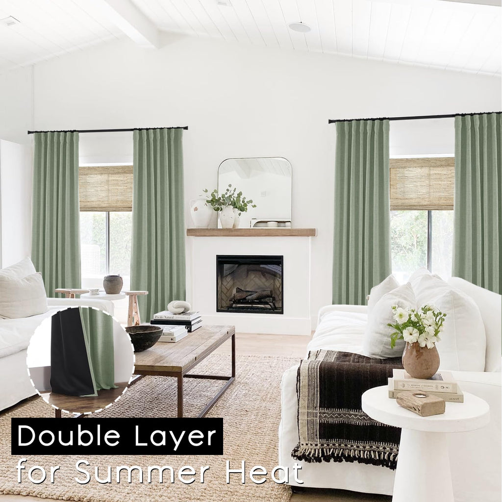 Panelsburg Light Blocking Curtains For Bedroom Aesthetic Room Decor Boho Cute Blackout Curtains For Sliding Glass Door 2 Panels,
