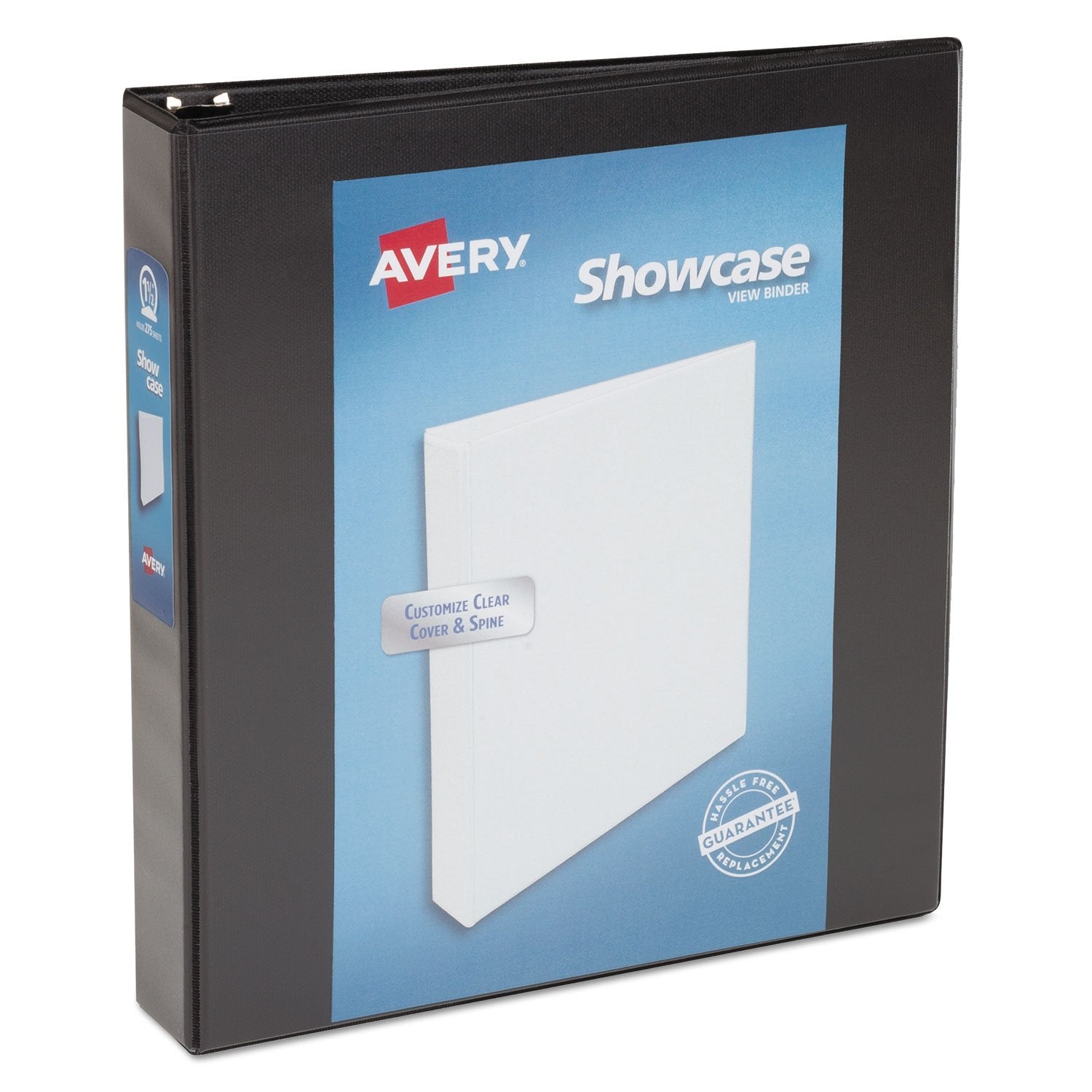 Avery Showcase Vinyl Round Ring View Binder Bndr,Durble Vew 1.5 In,Bk (Pack Of15)