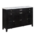 Acme Hussein Server in Marble & Black Finish