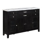 Acme Hussein Server in Marble & Black Finish