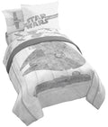 Jay Franco Star Wars Falcon Schematics 7 Piece Full Size Bed Set - Includes Comforter & Sheet Set - Super Soft Kids Bedding Fade