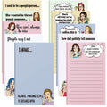 Spakon 10 Packs Funny Memo Notepads Funny Novelty Humor Note Pads Office Christmas Coworker Gifts for Women Affirmation Kraft Yo