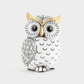 Owl Statue for Home Decor Accents,Owl Decor for Bookshelf Bedroom Living Room Office Table Desk Mantle TV Stand Boho Decoration,