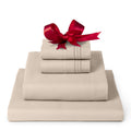 Mellanni Twin Xl Sheet Set - 4-Piece Iconic Collection Bedding, (Including 2 Pillowcases), 16-Inch Deep Pocket, Easy Care, Extra Soft, Cooling Sheets, Brushed Microfiber - Beige