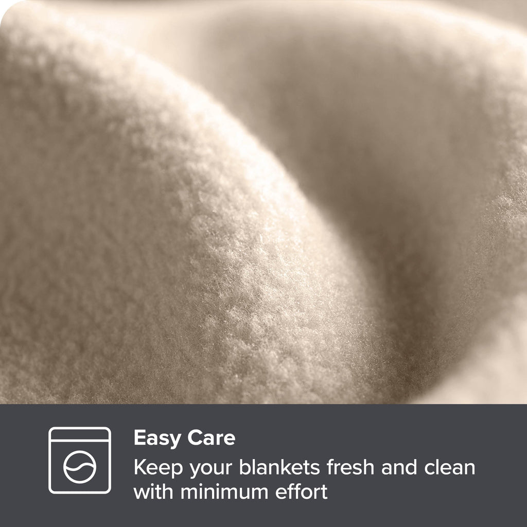 Bare Home Polar Fleece Blanket - Full/Queen Blanket - Sand - Warm & Cozy - Premium Fleece Blanket - Blanket For Bed, Sofa, Campi