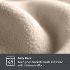 Bare Home Polar Fleece Blanket - Full/Queen Blanket - Sand - Warm & Cozy - Premium Fleece Blanket - Blanket For Bed, Sofa, Campi