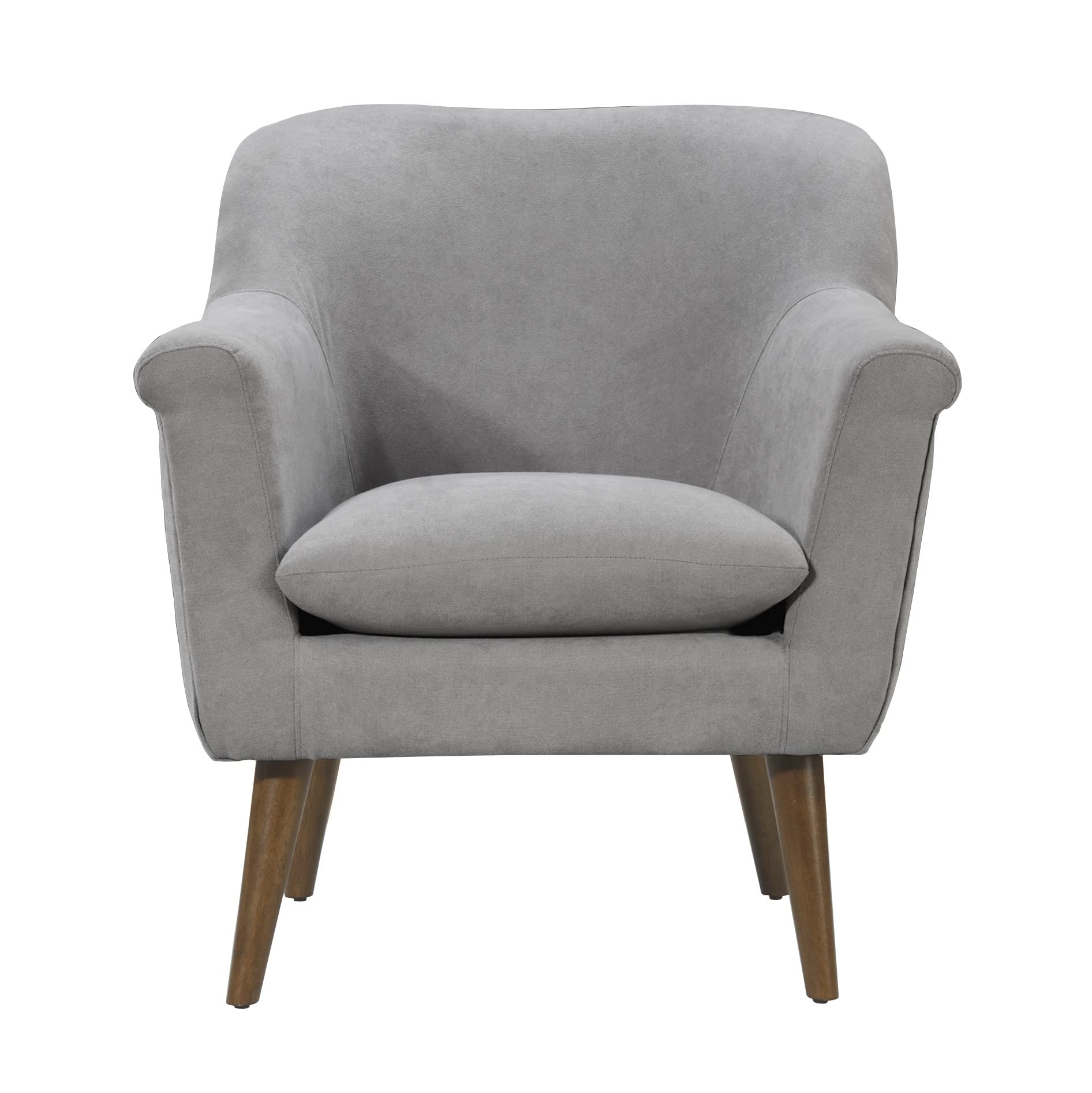 Lilola Home Shelby Steel Gray Woven Fabric Oversized Armchair