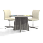 Mayline Mncr48Lgs Medina Laminate Conference Table 48 Dia. X 29 1/2H Gray Steel