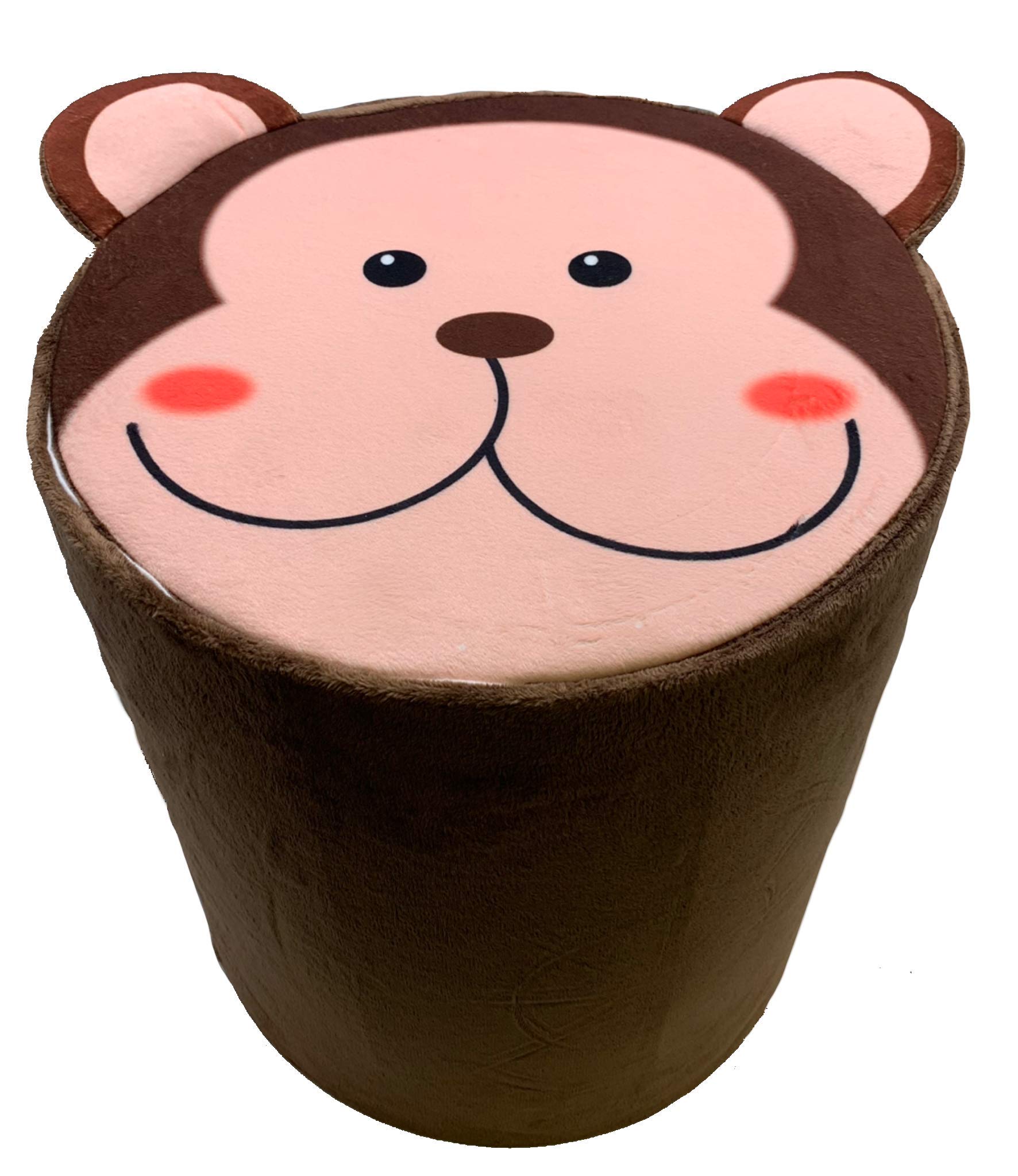 Storl Organizer Storage Stool For Toy And Cloth And Kids Stool (Monkey, 12Wx13H)