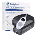 Westinghouse Electric Blanket Throw Heated Blanket with 6 Heating Levels and 2-10 Hours Time Settings, Flannel to Sherpa Super C