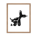 Poster Master Balloon Dog Poster - Black Balloon Dog Print - Balloon Dog Pop Art - Gift for Him, Her, Dog Lover - Funny Wall Dec