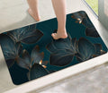 Yellow Weaves 3D Patterned Anti Slip Water Soaking Floor Mat, Water Absorbent Non Slip Bath Mat, Quick Dry Mat for Bathroom, Doo