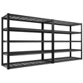 Reibii 48.2'' W Garage Shelving 3000Lbs Storage Shelves Heavy Duty Shelving Unit Adjustable 5 Tier Metal Shelves For Storage Rac