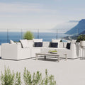 Modway Eei-4384-Whi Saybrook Patio Upholstered Sectional Sofa In White, 5-Piece Set