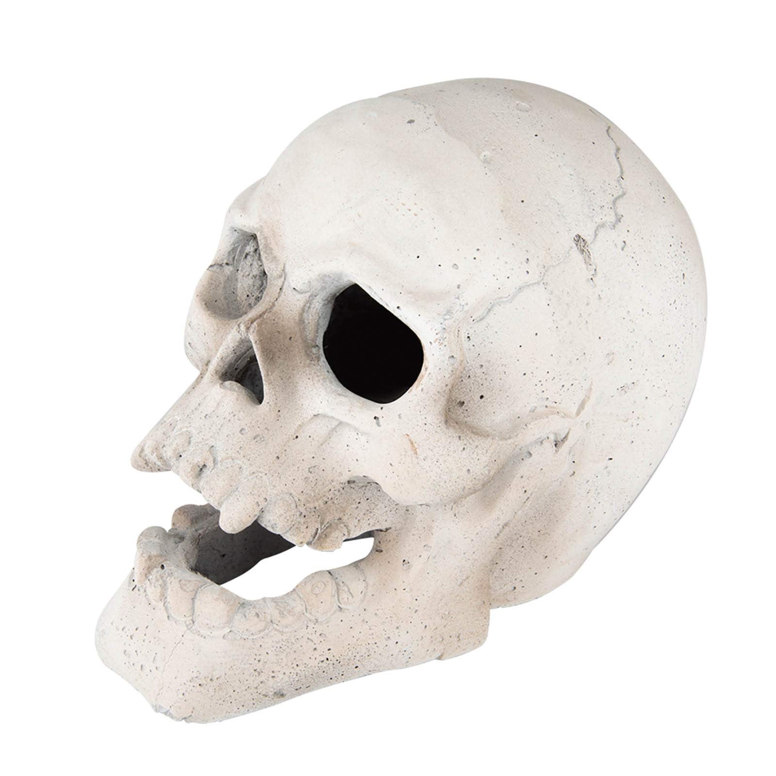Stanbroil Fire Pits 9' Imitated Human Skull Decoration For Indoors Outdoors Campfire, Fireplace, Halloween Party Decor, 1 Pack