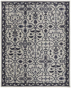 HomeRoots 513675 8 x 10 ft. Taupe & Gray Wool Floral Hand Tufted Handmade Stain Resistant Rectangle Area Rug