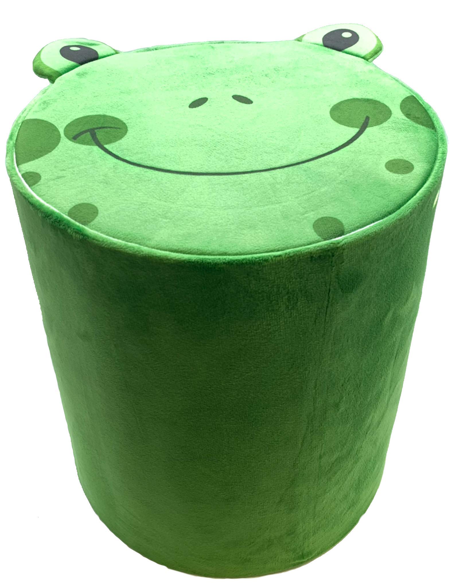 Storl Organizer Storage Stool For Toy And Cloth And Kids Stool (Frog, 12Wx13H)