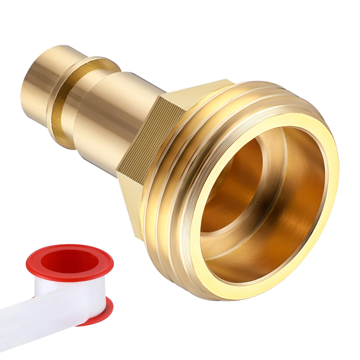 Dreyoo Quick Connector Hose Adapter Replacement For Pf247007, 1/2' Quick Connector For 3/4' Garden Hose Rv Spray Port Outlet A