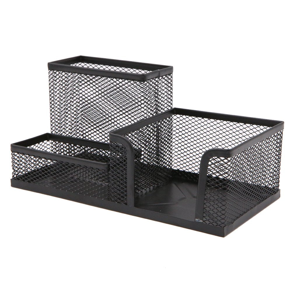 Metal Wired Mesh Design Multifunctional Desk Organizer,Desk Tidy,Pen Holder,Card Case,Storage Box For Home Office Desktop Decrat
