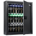 Uniclife 40 Position Key Cabinet With Combination Lock Resettable Black Digital Security Storage Box Steel Key Organizer With Ad