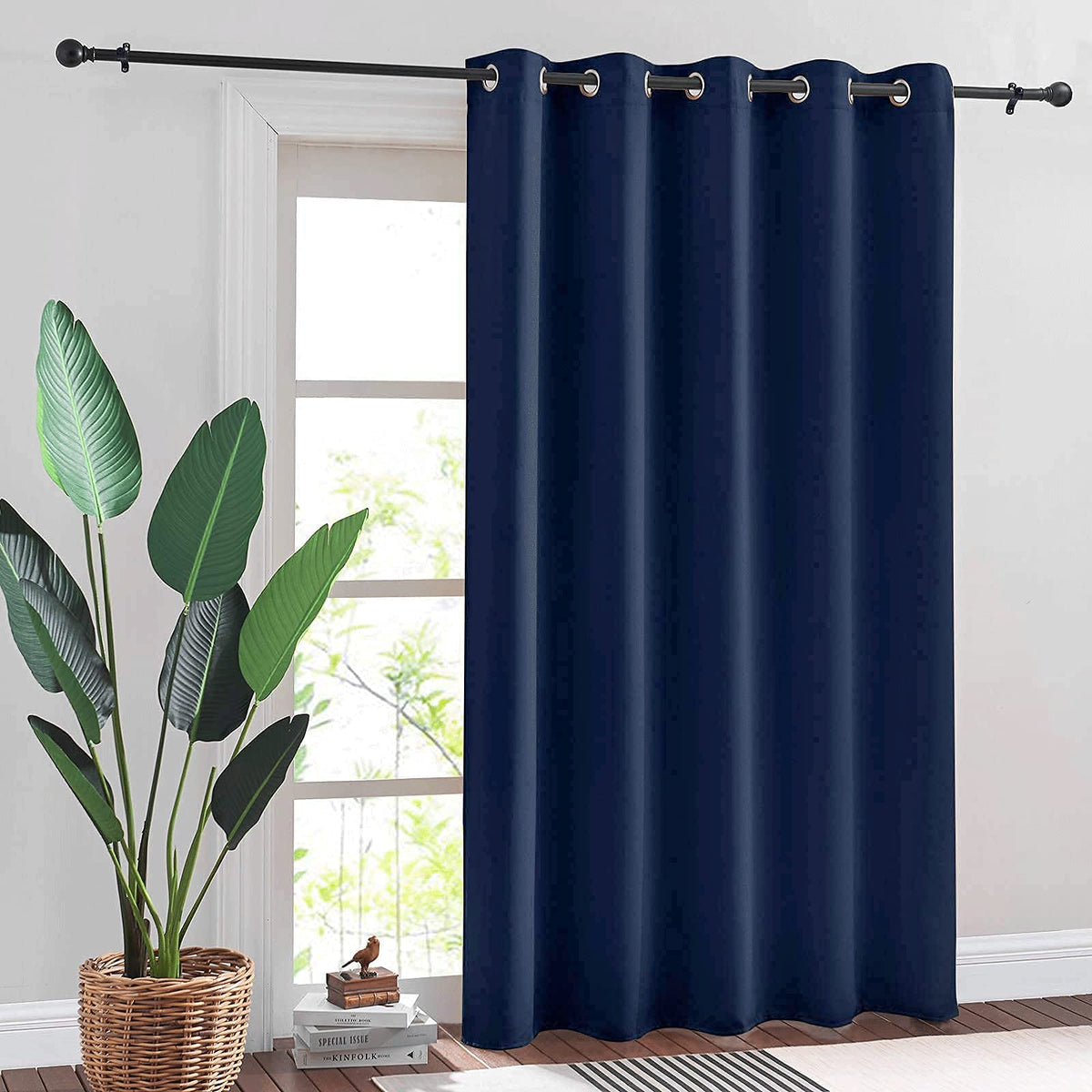 Ryb Home Room Divider Curtain - Indoor Outdoor Curtains Privacy Thermal Insulating Vertical Blinds For Home Office Bathroom Livi