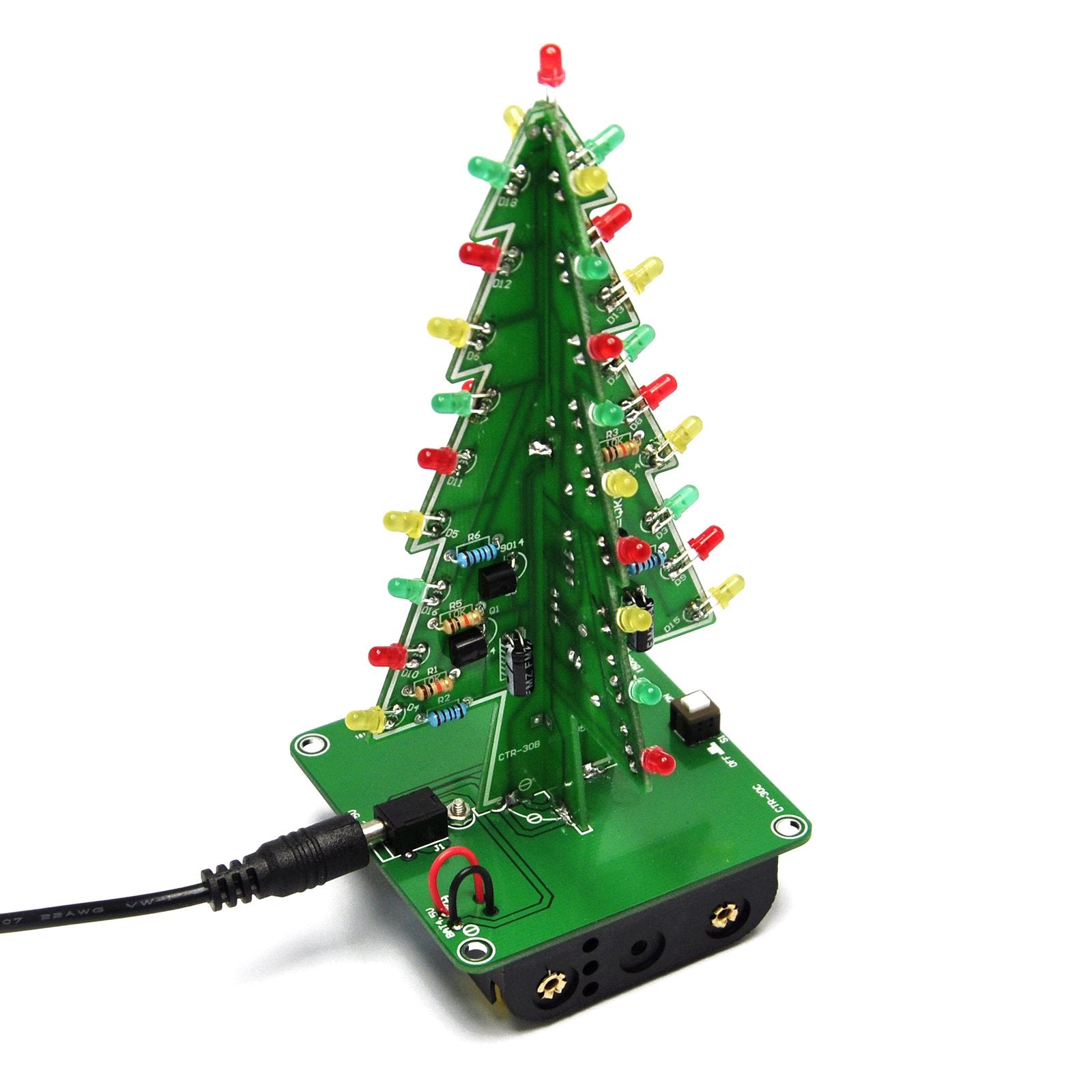 Gikfun 3D Usb Christmas Trees 3 Colors Led Diy Kit Flash Led Circuit Ek1719