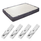Bed Sheet Holder Straps- Adjustable Fitted Sheet Clips Bed Sheet Fastener Suspenders Elastic Gripper Holder Used for Bed Sheets,