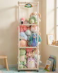 Natapai Stuffed Animal Storage Organizer for Kids Room, Freestanding Toy Storage Rack with Large Capacity, ABS Material, Easy As