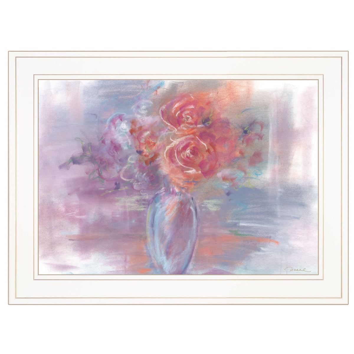 First Blush 2 White Framed Print Wall Art