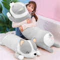SNOWOLF Shiba Inu Plush Pillow 47inch Stuffed Animal Cute Long Dog Pillow Corgi Akita Soft Plush Toy Comfort Cushion Gifts for G