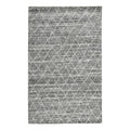 Kosas Home Hastings 60 x 96 Transitional Diamond Wool Area Rug in Gray