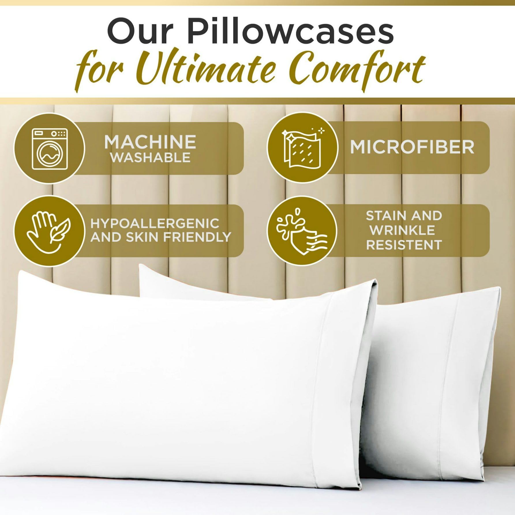 Twin Sheet Set - 1800 Ultra-Soft Microfiber Twin Bed Sheets - Double Brushed - Deep Pockets - Easy Fit - Wrinkle Free - Comfy -