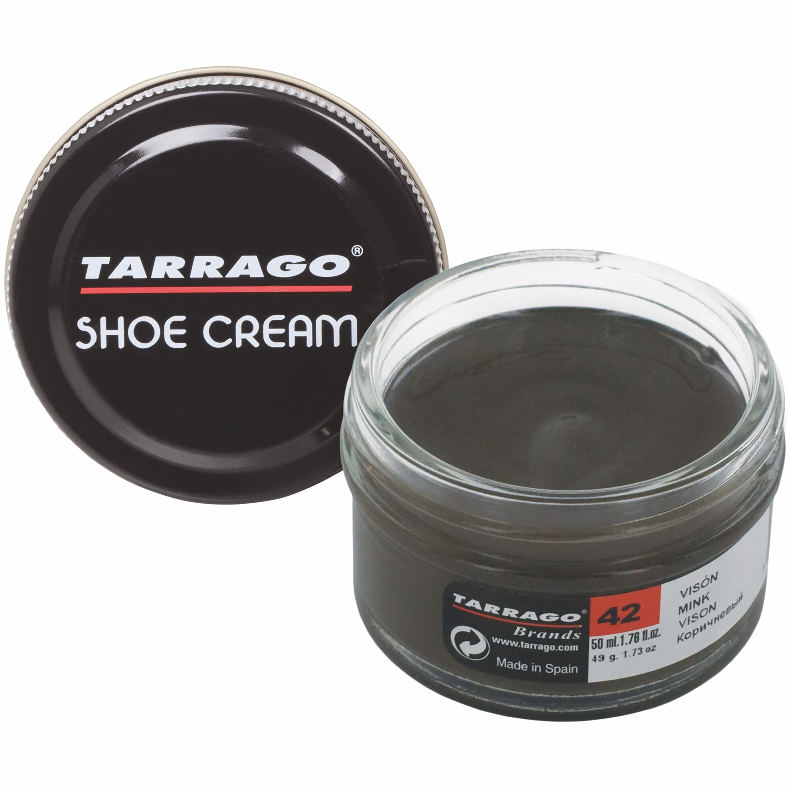 Tarrago Shoe Cream - Professional Shoe Polish With Carnauba Wax To Re-Color And Polish - Smooth Leather Shoes And Boots- Over 10